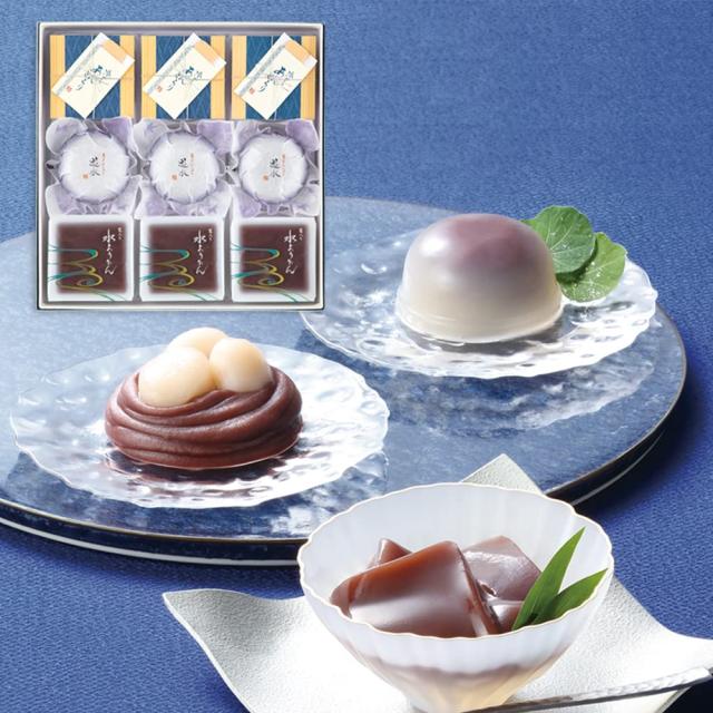 宗家 源吉兆庵 葛入り水ようかん詰合せ　9個入（和菓子 3種類 ギフト スイーツ 手土産）ボックス