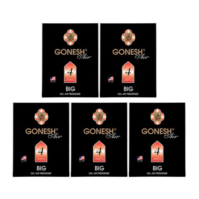ガーネッシュ GONESH 芳香剤 ビッグゲルエアフレッシュナー NO.4 5個セットの通販は 5,124円