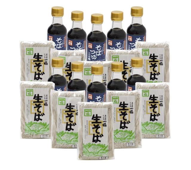 [奥出雲そば処一福] 奥出雲本生そば20人前 生そば240g×10、そばつゆ150ml×10の通販は 9,233円