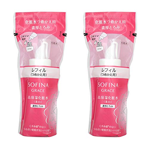 【セット】花王 グレイス ソフィーナ 高保湿化粧水 美白 濃厚とろみ 130mL 【レフィル】 2個セット