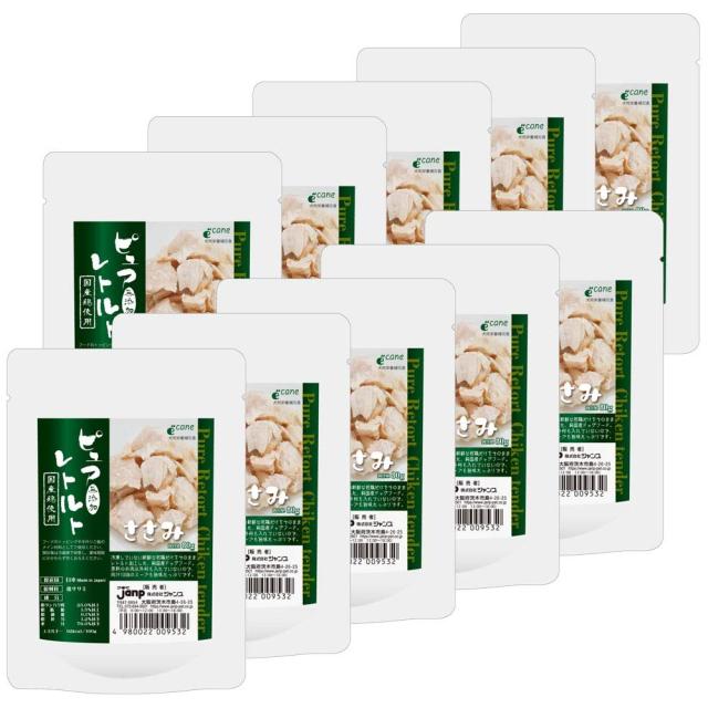 janp ピュアレトルト ささみ 80g × 10個セット 無添加 国産鶏使用