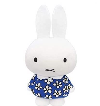 ミッフィー 特大サイズぬいぐるみ おたんじょうび miffy 花柄 ぬいぐるみ 約45cm