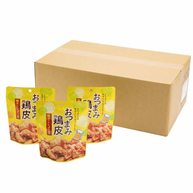 [ケース販売] ネオフーズ竹森 おつまみとり皮 柚子こしょう風味 50g×30袋/ おつまみ スナック