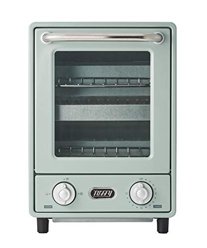 【Toffy/トフィー】 オーブントースター K-TS4（ペールアクア） 縦型トースター 2段トースター 新型 スリム レトロ K-TS4-PA