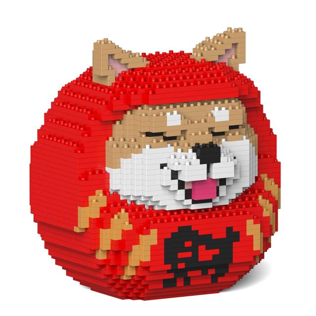 JEKCA ジェッカブロック 柴犬だるま 01S-M01 立体パズル 組立パズル