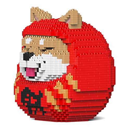 JEKCA ジェッカブロック 柴犬だるま 01S-M01 立体パズル 組立パズル_1