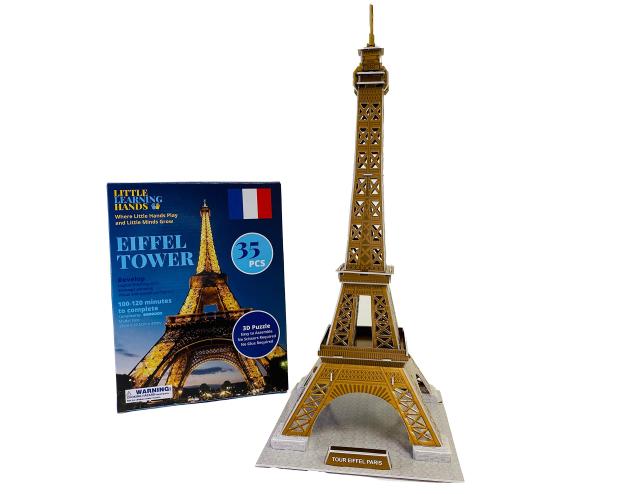 Little Learning Hands 3Dパズル 大人と子供用 フランス エッフェル塔パズル 3Dモデルキット エッフェル塔建築モデル組み立てキ