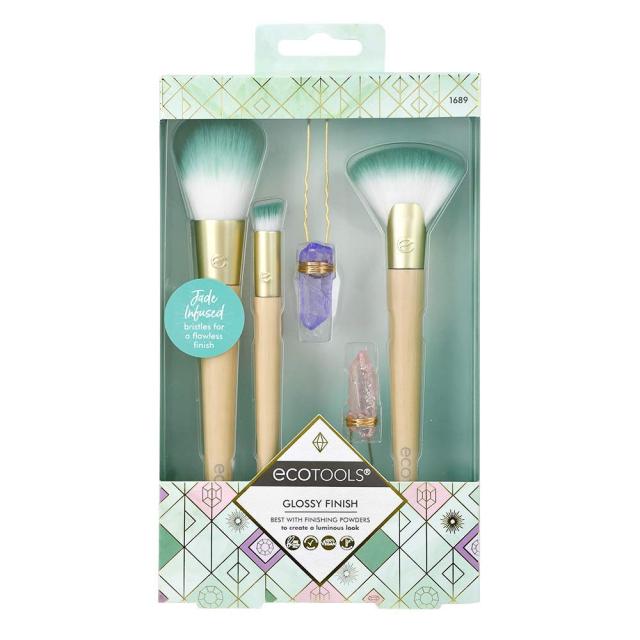 Ecotools Glossy Finish MakeUp Brush Set エコツール グロッシー フィニッシュ メイクアップブラシセット [並行の通販は