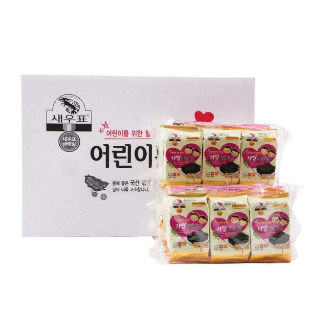 韓国直送品　韓国エビ印評判の莞島低塩海苔　味付けのり4g×108袋　お弁当用 おつまみ　韓国海苔　焼き海苔 5,775円