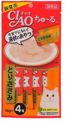 【30個セット】チャオ (CIAO) ちゅ~る とりささみ 14g×4本