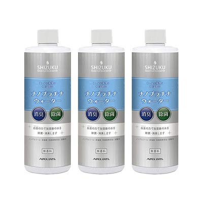 【3本セット】アピックス アピックス製加湿器用ナノプラチナウォーター 320ml SHIZUKU APW-002