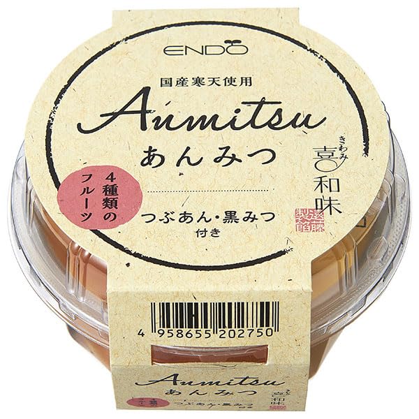 遠藤製餡 喜和味 あんみつ 250g×24(6×4)個入