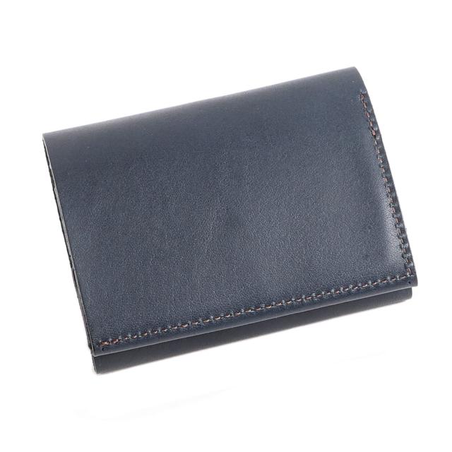 [レヴェル] 財布 二つ折り財布 小銭入れ付き メンズ MINI 2 本革 コンパクト財布 R601 ミニ財布 牛革 日本製 ネイビー