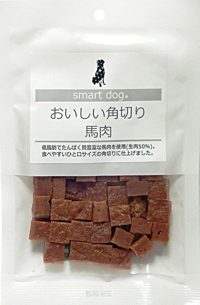 （まとめ買い）アニマライフペットケア スマートドッグ おいしい角切り馬肉 100g 犬用おやつ 【×16】