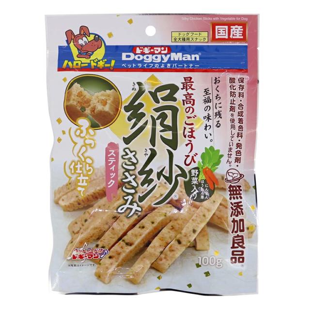（まとめ買い）ドギーマン 絹紗 スティック 野菜入り 100g 犬用おやつ 【×16】