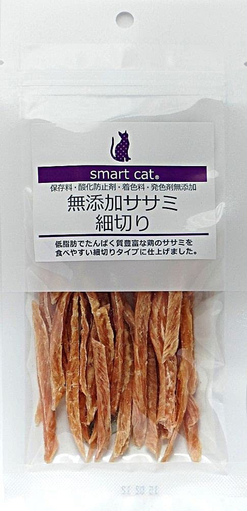 （まとめ買い）アニマライフペットケア スマートキャット 無添加ササミ細切り 20g 猫用おやつ 【×24】