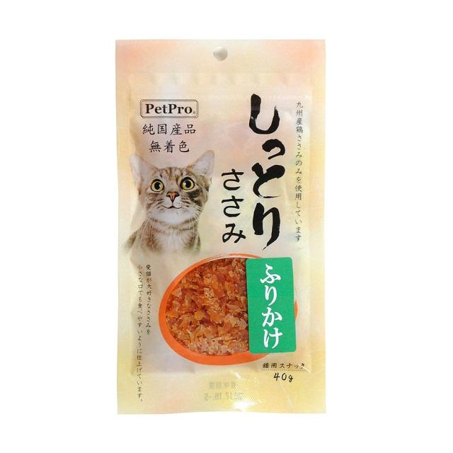 （まとめ買い）ペットプロジャパン ペットプロ 純国産しっとりささみ ふりかけ 40g 猫用おやつ 【×12】の通販は