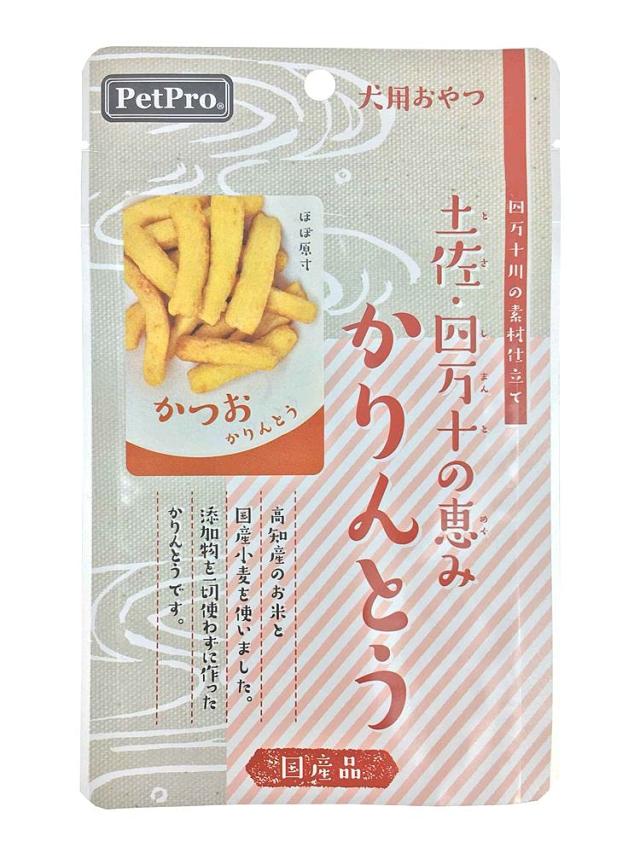 （まとめ買い）ペットプロ 土佐・四万十の恵み かりんとう かつお 40g 犬用おやつ 【×8】