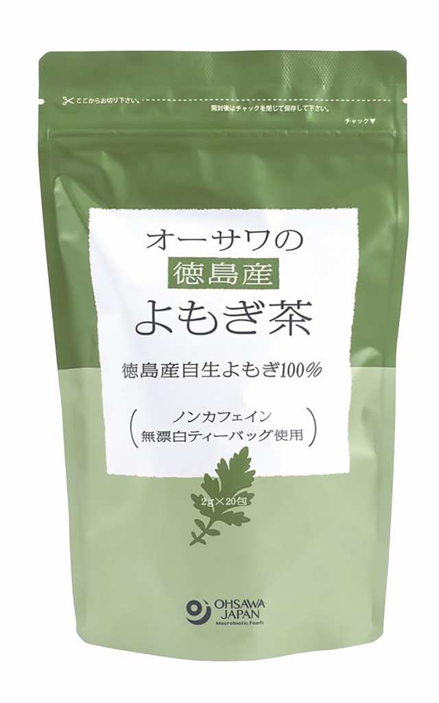 ベジタブルハート オーサワ オーサワの徳島産よもぎ茶 40g（2g×20包） 6パックの通販は