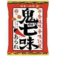 ひざつき製菓 鬼やみつき七味あられ X1箱(12袋)