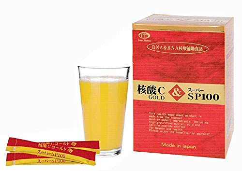 機能性表示商品 核酸Cゴールド＆スーパーSP100 ３ｇX30包 サケ白子抽出物、酵母抽出物、イワシ由来ペプチド加工食品