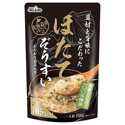 丸善食品工業 テーブルランド 具材と旨味にこだわったほたてぞうすい 250gパウチ×24(12×2)袋入の通販は