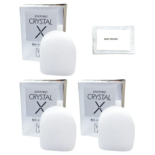 ジョセフィンクリスタルX 100g × 3個 + 圧縮スポンジ付き