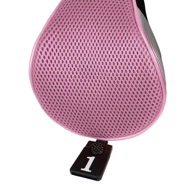 Andux ゴルフ ウッドドライバー ヘッドカバーロングネック 5個セット 460cc対応 MT/MG34 (ピンク) Andux ゴルフ ウッドドライバー ヘッドカバーロングネック 5個セット