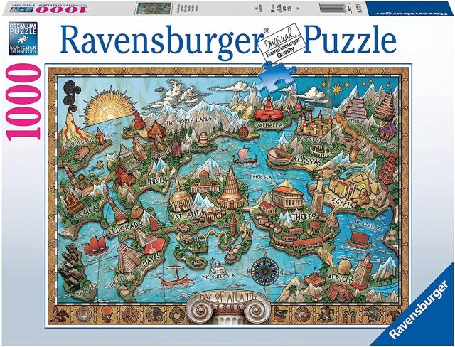 アトランティスの謎 ラベンスバーガー ジグソーパズル パズル 1000ピース Ravensburger The Mystery of Atlantisの通販は