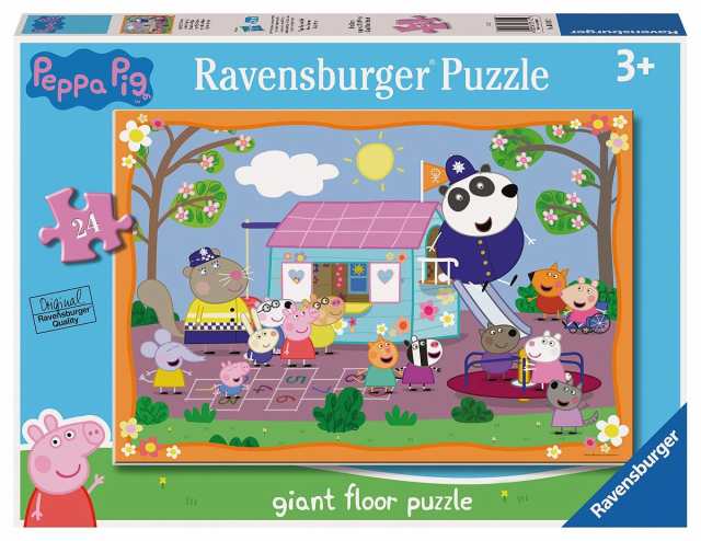 Ravensburger 3141 ペッパピッグ 24ジャイアントフロアジグソーパズル 3歳以上の子供用 大きな形のキャラクターピース付き
