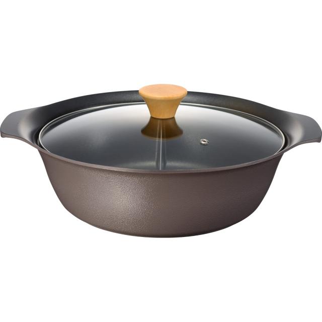 和平フレイズ 仕切り付 鍋 30cm 4~5人用 卓上鍋 二食鍋 内面ふっ素 汚れにくい 直火・IH スキップタイム RB-2501の通販は 8,207円