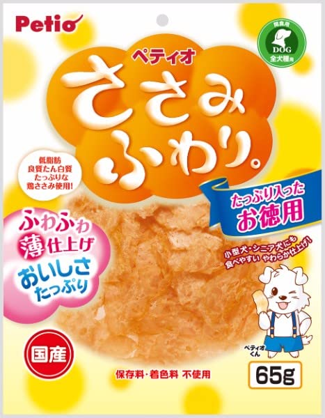 （まとめ買い）ペティオ ささみふわり。 65g 〔×10〕