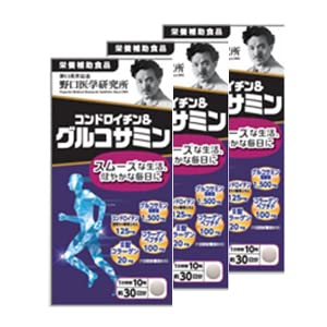 【3個セット】コンドロイチン＆グルコサミン (390mg×300粒)約30日分【栄養補助食品】の通販は 5,374円