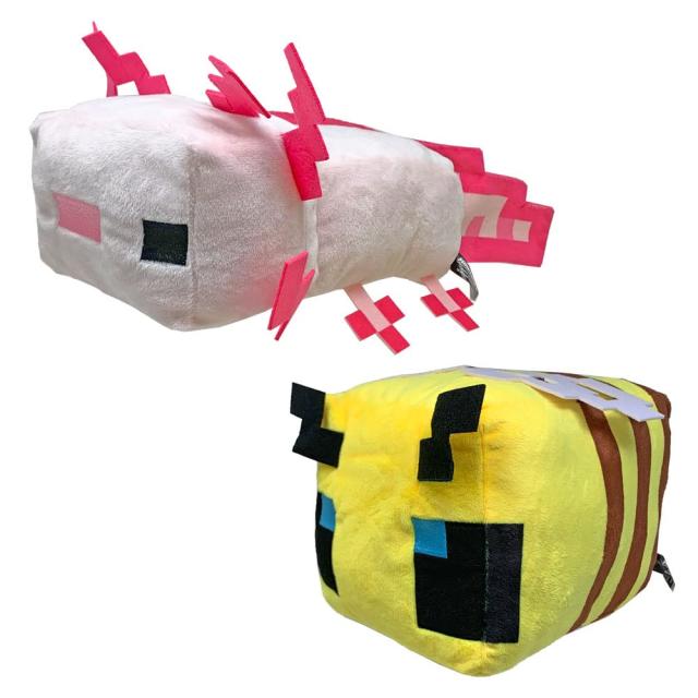 人気モブがBIGぬいぐるみに BIG ぬいぐるみ ウーパールーパー ミツバチ 全2種セット 約27cm 公式 グッズ