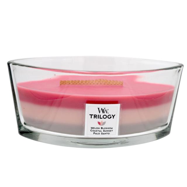 Wood Wick ハースウィック L 「ショーアライン」 キャンドル W940054037 アロマキャンドル トリロジー ギフト リラックス【メロン