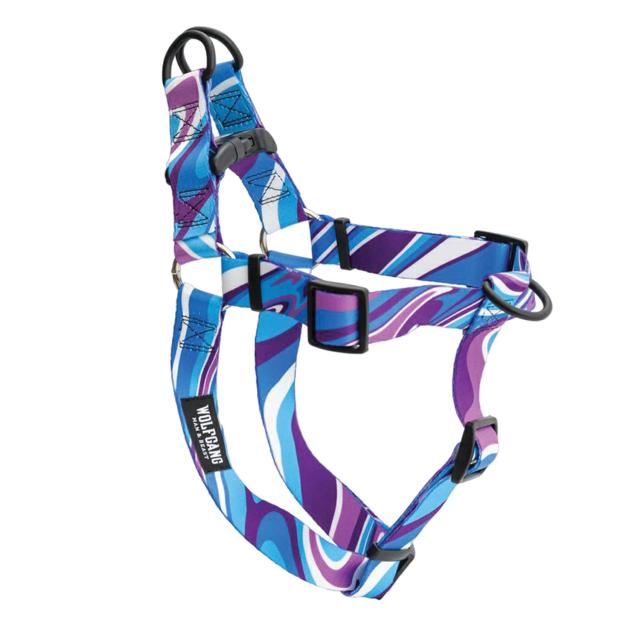 WOLFGANG/ウルフギャング MarbleWave Harness (Sサイズ) 巾1.6cm x 胴回り30-45cm 【 小型犬用ハーネス 】