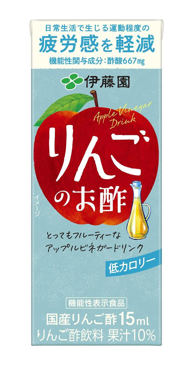 伊藤園 りんごのお酢 200ml x 72本 (24本入 x 3ケース) 紙パック [機能性表示食品] ビネガードリンクの通販は