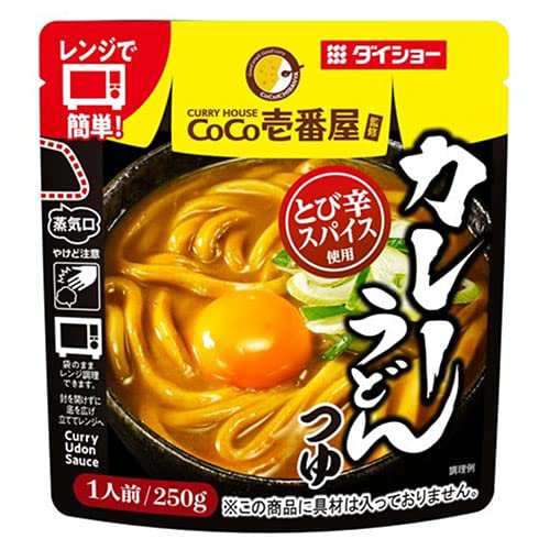 ダイショー CoCo壱番屋監修 カレーうどんつゆ 250g×20袋入×(2ケース)