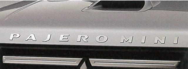 MITSUBISHI MOTORS エンジンフードロゴステッカー パジェロミニ PAJERO MINI（H53/58A 後期） 三菱（ミツビシ）モータの通販は