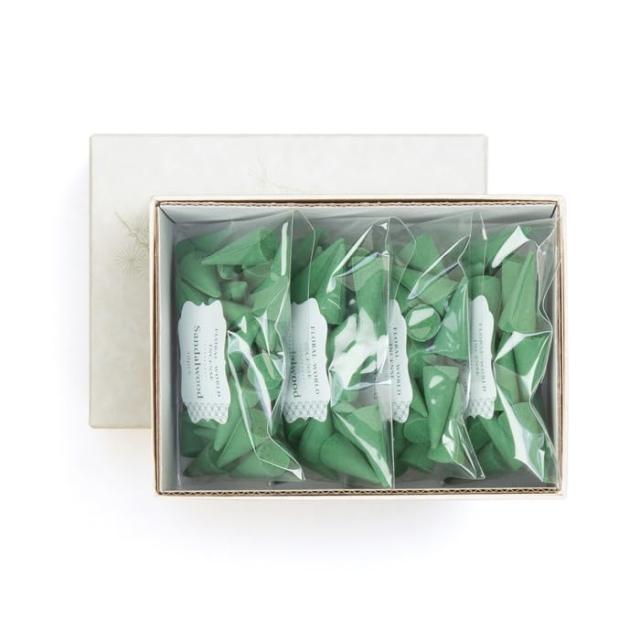 六種花世界 サンダルウッド コーン 120粒 徳用サイズ 220174 松栄堂 Shyeido お香 インセンス 日本製