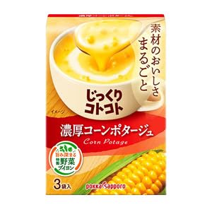 ポッカサッポロ じっくりコトコト 濃厚コーンポタージュ 67.5g(3P)×30箱入