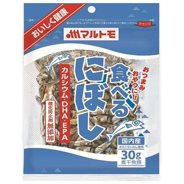 マルトモ 食べる にぼし 30g×10袋入×(2ケース)