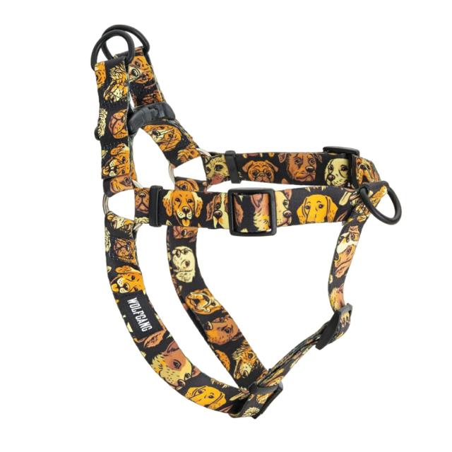 WOLFGANG/ウルフギャング MugShot HARNESS Sサイズ 巾1.6cm x 胴回り30-45cm 【小型犬用ハーネス】