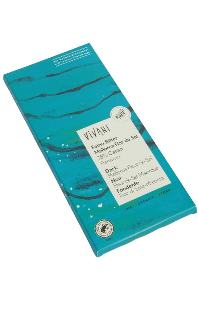ベジタブルハート ViVANI オーガニックダーク塩チョコレート75% 80g 10枚