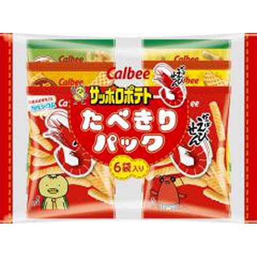 カルビー えびせん＆サッポロたべきりパック６０ｇ ×12の通販は 5,238円