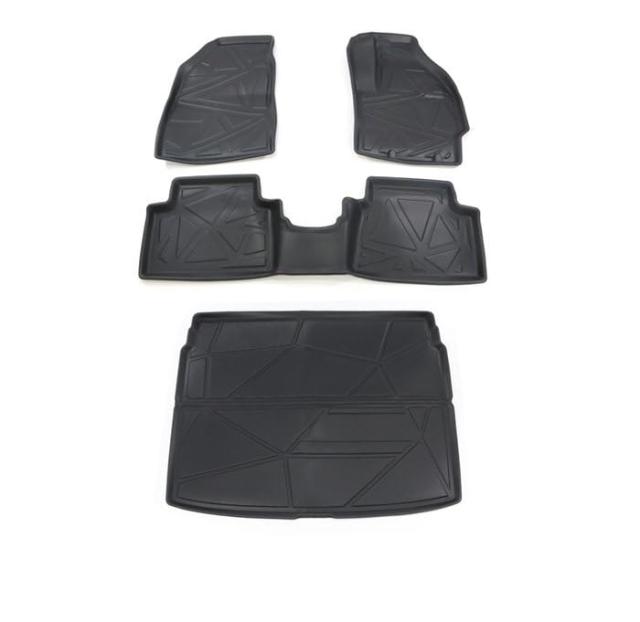 ヤリスクロス ゴムマット 3D フロアマット & ラゲッジマット セット 2WD G系 Z系 防水 防汚 TPO素材 ブラック 4P 専用設計 フロアの通販は