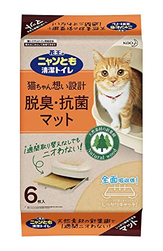 花王 ニャンとも清潔トイレ 脱臭・抗菌マット 6枚入 5個セット
