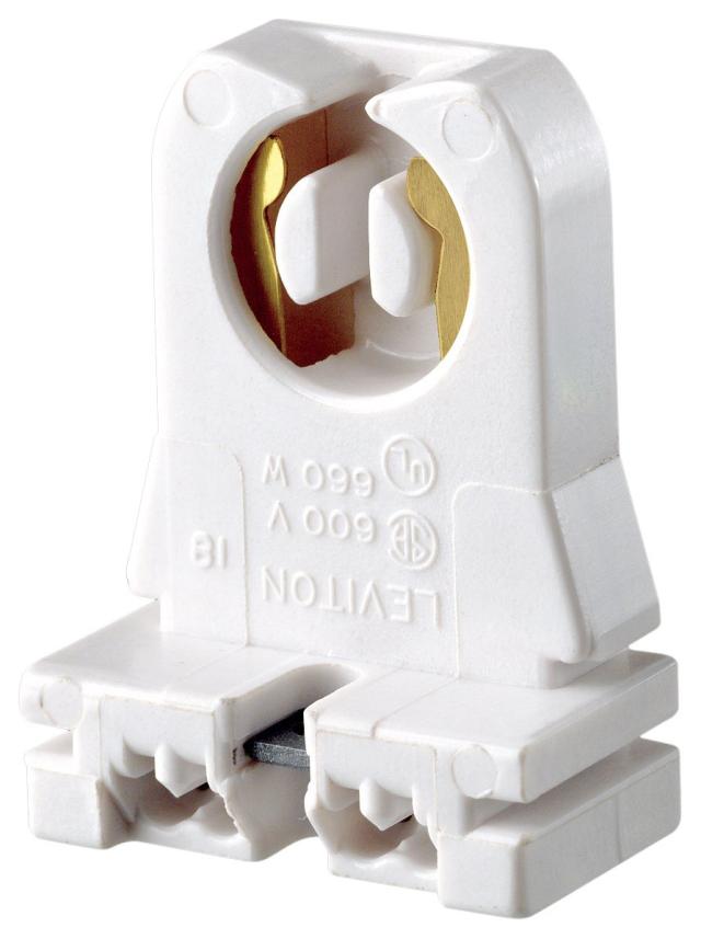 Leviton 13353-n Mediumベース、バイピン、標準蛍光灯Lampholder