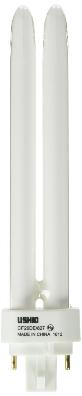 Ushio BC2759 3000059 - CF26DE/827 ダブルチューブ 4ピンベース コンパクト蛍光灯電球