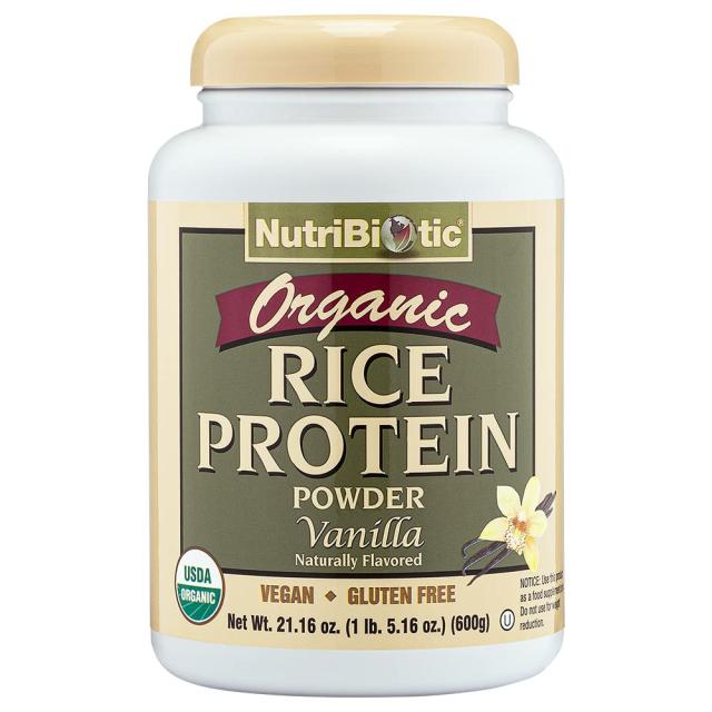 NutriBiotic Raw Organic Rice Protein Vanilla 1 lb 5 oz (600 g)